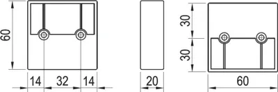 Produktbild von Möbelbein FP004 20 mm poliertes Chrom