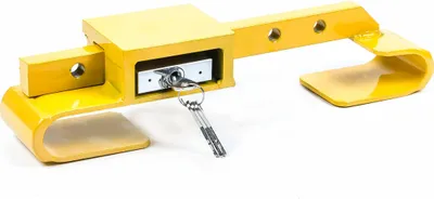 Produktbild von 2 Stück Containerschloss von ALL Ride aus gehärtetem Stahl, Diebstahlschutz, inklusive Bügelschloss, 4 Schlüssel, 2-teilig, Farbe Gelb