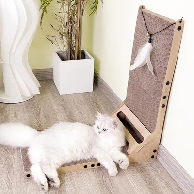Produktbild von Kratbrett für Katzen - Kratzpappe - Geeignet für alle Katzen - 1 Stück - Natur