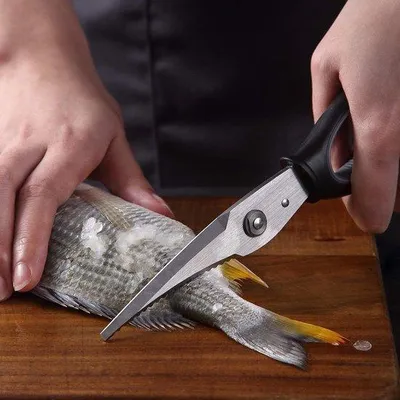 Produktbild von Famanu Küchenschere Hochwertige Edelstahlklingen - Ergonomisch