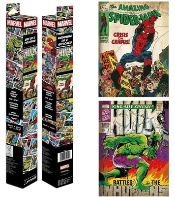 Produktbild von Pyramid Marvel Comic Covers Plakat    One Size