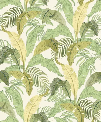 Produktbild von Masureel Tapete Blätter Grün - 631959 - 53 cm x 10.05 m