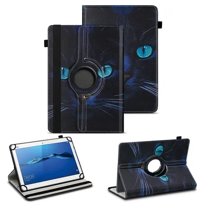 Produktbild von Tablet Hülle für Huawei MediaPad T1 T2 T3 T5 10 360° Drehbar Case Cover SchutzFarben:Motiv 9