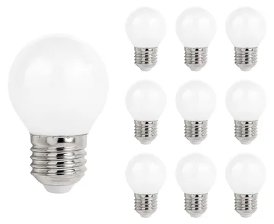 Produktbild von Spectrum E27 LED Kugellampe 5,5W 610lm 2700K Warmweiß 230V 45mm 10 Stück