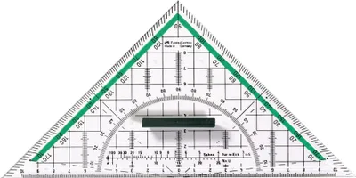 Immagine prodotto di FABER-CASTELL Geometrie-Dreieck groß mit Griff 20 cm