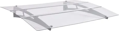 Immagine prodotto di Tettoia per porta d'ingresso Sibern e Trasparente 120×90 cm in policarbonato