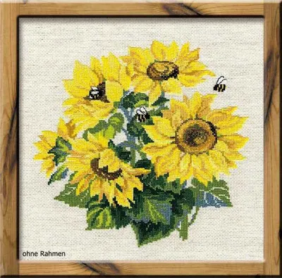 Produktbild von Riolis Stickbildset Kreuzstich "Sonnenblumen", Zählmuster