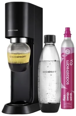 Produktbild von SODASTREAM MIX Sättigungsgerät + CO2-Kartusche, 1 l (430 ml), Schwarz