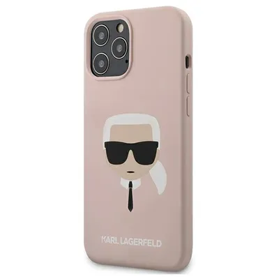 Produktbild von Karl Lagerfeld case cover iPhone 12 Mini 5,4" KLHCP12SSLKHLP  hard case Silicone Karl`s Head