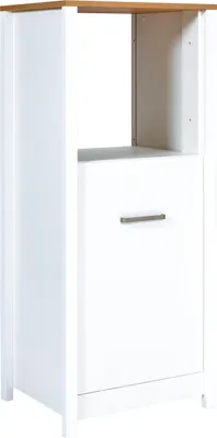 Produktbild von Geräteschrank - B 70 cm - 1 Tür - Artisan Eiche Nachbildung - Weiß