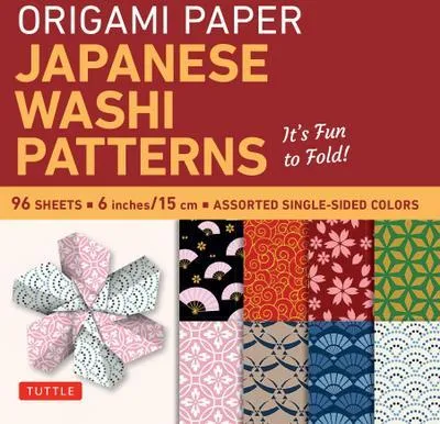 Obrázok produktu pre Origami Paper - Japanese Washi Patterns - 6" - 96 Sheets