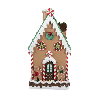 Produktbild von Clayre & Eef Lebkuchenhaus 28x28x51 cm Braun Polyresin