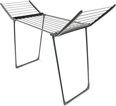 Obrázek produktu pro Skládací sušák na prádlo 104 x 169 x 545 cm, 13 m šňůry, černý