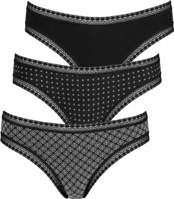 Produktbild von LASCANA Brasilslip schwarz Größe 32/34