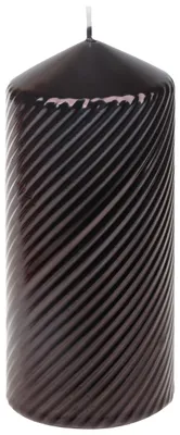 Produktbild von Stumpenkerze "Brissago" Schwarz 150/66 mm