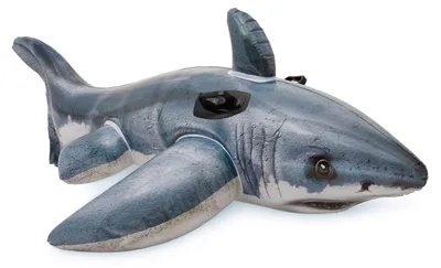 Immagine prodotto di INTEX Inflatable Great White Shark Ride-On - 173x107 cm - For Children 3 Years and Older