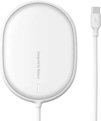Obrázek produktu pro Baseus magnetická bezdrátová nabíječka Bezdrátová nabíječka 15 W (kompatibilní s MagSafe pro iPhone) bílá