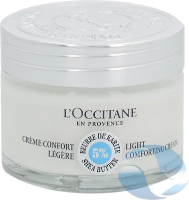 Zdjęcie produktu dla L'Occitane Shea Light Comforting Cream, Kobiety, 50 ml, Krem, Skóra mieszana, Skóra normalna, Nawilżający, Zmiękczający, Słoiczek