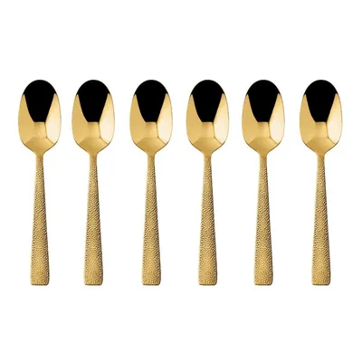 Produktbild von Sambonet Siena Edelstahl/PVD Gold Set 6 Mokkalöffel S0197-S00017-S0013 52717GA7