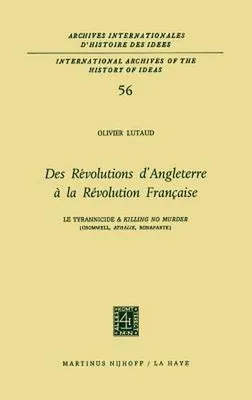 Produktbild von Des révolutions d'Angleterre à la Révolution française