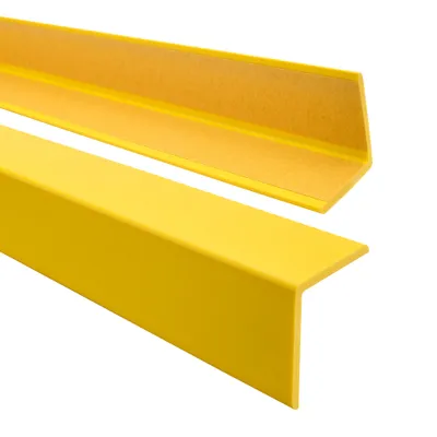 Imagen del producto de Perfil de PVC autoadhesivo para proteger bordes y esquinas, cantonera flexible en forma de L, color amarillo, dimensiones 27x27 mm, longitud 275 cm - Quest