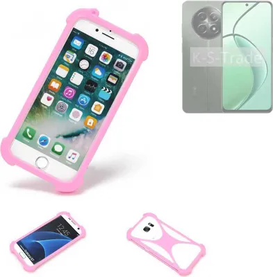 Produktbild von K-S-Trade Handy Hülle kompatibel mit Realme 12 5G Schutz Hülle Bumper Silikon Schutz Hülle Cover Case Silikoncase Silikonbumper TPU Softcase