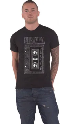 Produktbild von Nirvana - "As You Are Tape" T-Shirt für Herren/Damen Uni RO234 (XL) (Schwarz)
