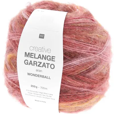 Farbverlaufsgarn Aran Wonderball 200 g, Nadel 5 mm, Farbe 9