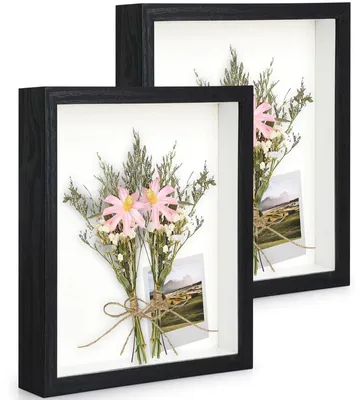 Productafbeelding van Set van 2 3D Fotolijsten voor Bloemen en Souvenirs