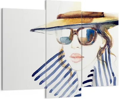 Produktbild von Bild auf Leinwand - Leinwandbild - Frau Gesicht Lippen - 130x100cm - Wand Bild - Wanddeko - Leinwanddruck - Bilder - Kunstdruck - Wanddekoration - Leinwand bilder - Wandkunst - CB130x100-3957