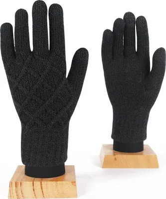 Produktbild von Winterhandschuhe herren damen - Touchscreen Strickhandschuhe mit Fleecefutter,Warme Winter Outdoor,Winter geschenke für Herren und Damen.