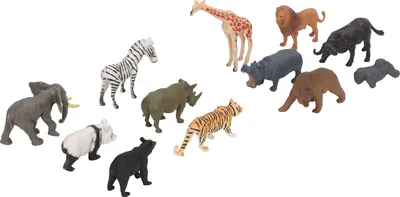 Produktbild von 12 PCs Animalfigur Spielzeug Realistisches Modell Bildungskreaturen Spielset für Kleinkinder