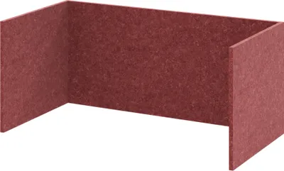 Produktbild von HAMMERBACHER FlexWall Akustikrückwand bordeaux 74,8 x 37,3 x 32,8 cm