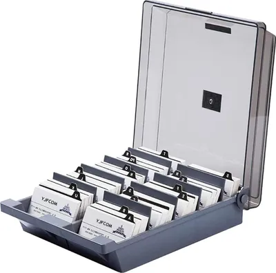 Produktbild von Visitenkartenhalter A-Z Namenskarten Aufbewahrungsbox Organizer - Kapazität 1000 Karten
