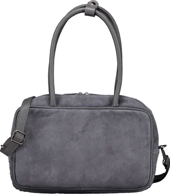 Produktbild von Hausfelder Manufaktur Handtasche Velours Grau onesize
