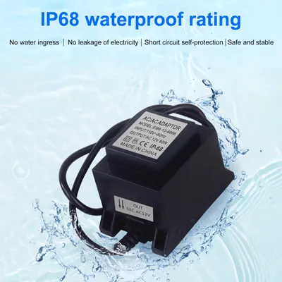 Produktbild von LEDs Konverter Netzteil Transformator AC110V Outdoor IP68 Wasserdichter Lichtregler für Beleuchtungsstreifen