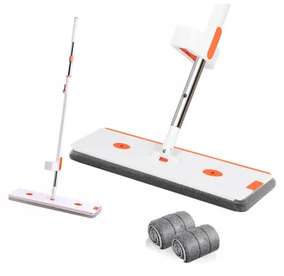 Obrázek produktu pro TIDY Plochý mop 360° se ždímacím mechanismem a 2 vložkami