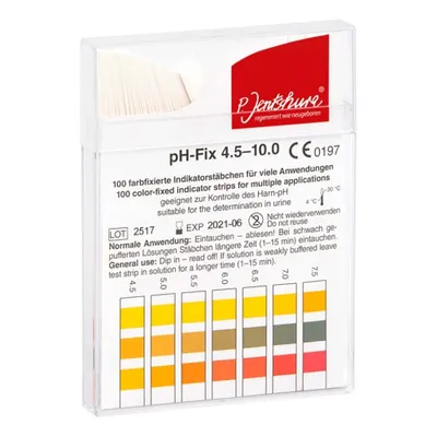 Image de bandelettes de pH 4.5-10.0 - 100 bâtonnets indicateurs de couleur fixe