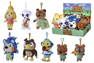 Immagine prodotto di Ciondolo figura peluche Animal Crossing (15 cm) (casuale)