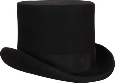 Produktbild von T2224-0100-59 schwarz hochwertiger Wollfilz Zylinder 14 cm hoch Gr.59