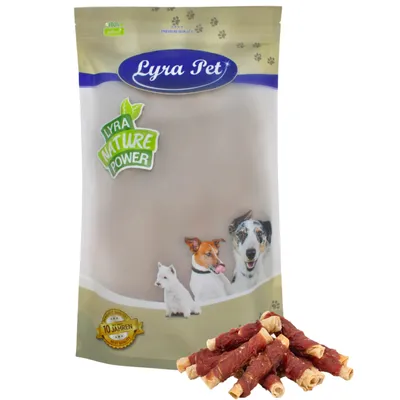 Produktbild von 1 kg Lyra Pet® Kaurollen mit Entenbrust natur
