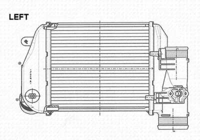 Produktbild von Ladeluftkühler Wärmetauscher-Prinzip 205 mm - 200 mm NRF für u.a. AUDI A6