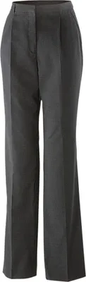 Produktbild von Damen-Hose, Bundfalte, regular, anthrazit, Größe 52 : 53% Polyester 43% Schurwolle 4% Elasthan : anthrazit : 52