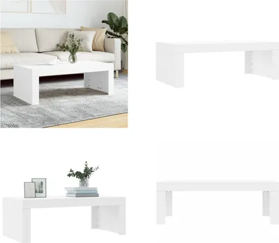 Obrázok produktu pre vidaXL Konferenčný stolík biely 102x50x36 cm materiál na báze dreva - Konferenčný stolík - Konferenčné stolíky - Príručný stolík - Rozkladací stolík