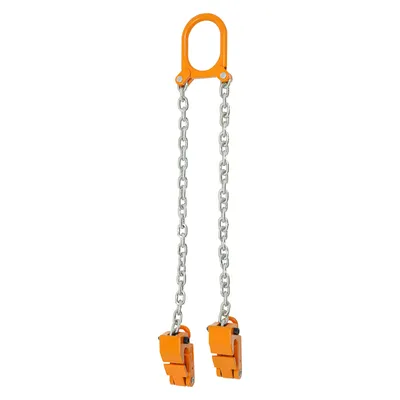 Image de 1 Ton/2000 lbs Pince de levage Tambour de chaîne Cric 0-25mm 2 Chaîne griffes de levage épaisses
