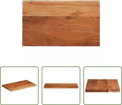 Produktbild von The Living Store Tischplatte 50x20x3,8 cm Rechteckig Massivholz Akazie