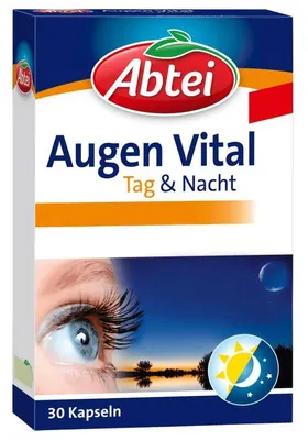 Produktbild von Abtei | Augen Vital für Tag & Nacht für Sehkraft | 30 Kapseln