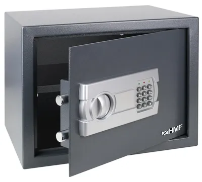 Möbeltresor mit Elektronikschloss von HMF mit den Maßen 38 x 30 x 30 cm in Anthrazit