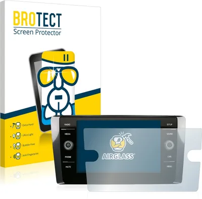 Produktbild von BROTECT Schutzglas für Volkswagen T-Cross 2020 Discover Media 8" Schutzfolie Panzer Folie Glas Display Schutz klar