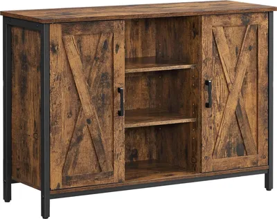 Produktbild von VASAGLE Sideboard Küchenschrank, 100 x 35 x 70 cm, mit offenen Regalfächern